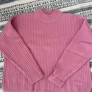 Madewell (Re)sourced Cashmere Ribbed Pullover Sweater